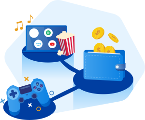 controller wallet coins popcorns