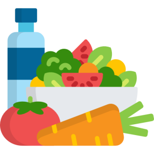 varios alimentos y verduras saludables