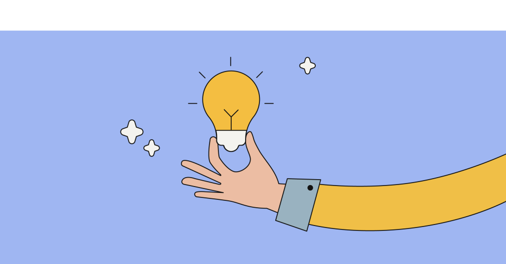 main tenant une ampoule électrique